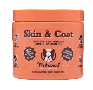 Вітамінний комплекс для шкіри і шерсті собак Skin&Coat Natural Dog Company 90шт в банці ND-SACS90 фото
