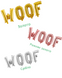 Фольговані кульки, Woof, 40 см, рожевий MialandHB15 фото 1