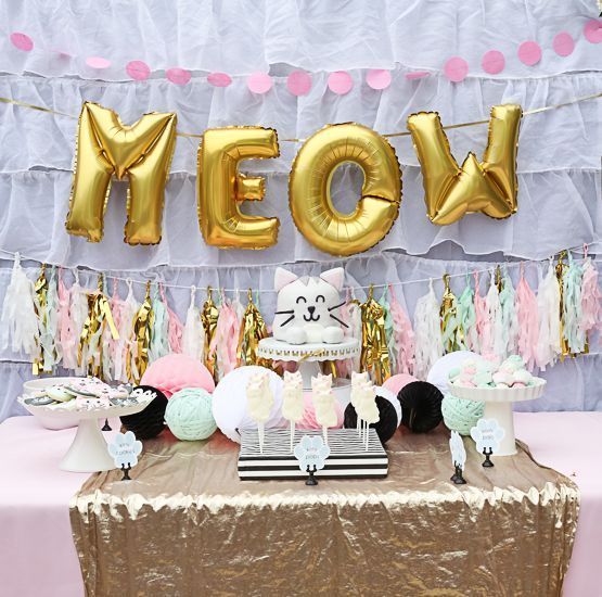 Фольговані кульки, Meow, 40 см, золотий MialandHB16_1 фото