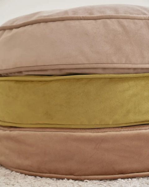 Лежак-подушка "Pearl" з ефектом пам'яті Memory Foam бежевого кольору, XS 60cм PRL_BD001BGE_XS фото