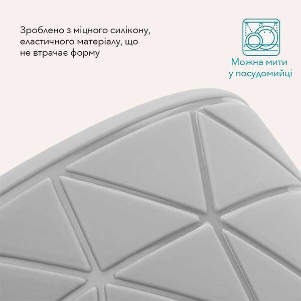 Силіконова сумка для ласощів Navaris - Snack bag with clip, grey KS1270 фото