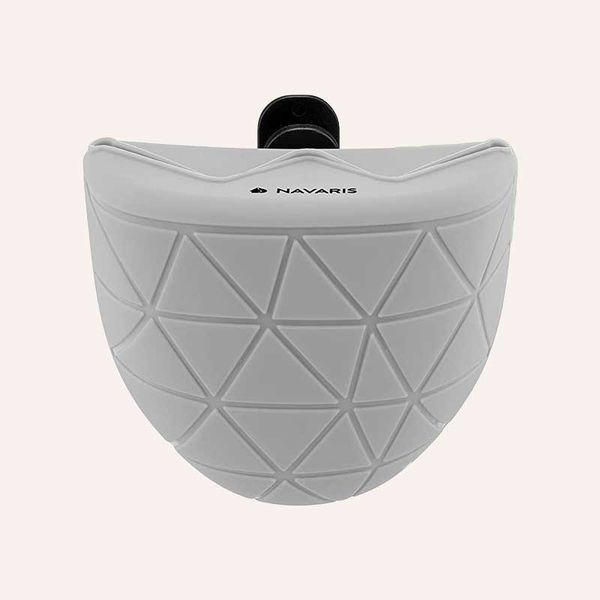 Силіконова сумка для ласощів Navaris - Snack bag with clip, grey KS1270 фото