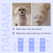 Панама для собак з котону HatDog, біла, розмір L HD_45 фото 3
