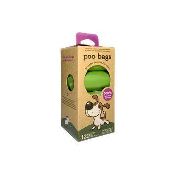 Poo Bags Еко-пакетики з ароматом лаванди в рулонах 120 шт (8 рулонів по 15 пакетів) 20220300 фото