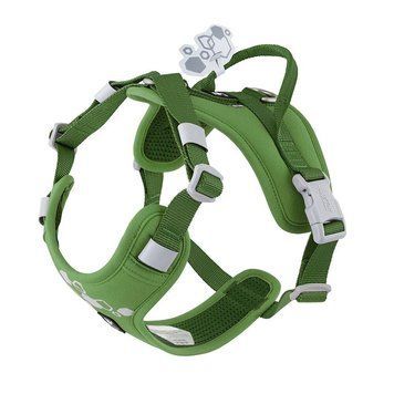 Шлейка пом'якшена для собак Hurtta Weekend Warrior Harness II ECO Зелений 40-50 42105 фото