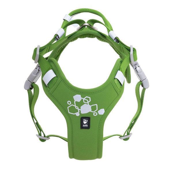 Шлейка пом'якшена для собак Hurtta Weekend Warrior Harness II ECO Зелений 40-50 42105 фото