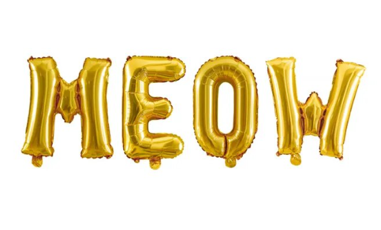 Фольговані кульки, Meow, 40 см, золотий MialandHB16_1 фото