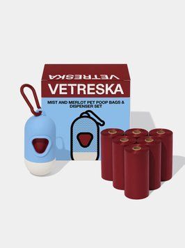 Біорозкладні пакети для прибирання Vetreska з ароматом троянди та бурштини Mist&Merlot 23*33 см 1 рулон VTR080 фото