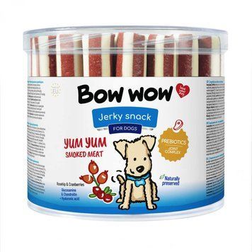 Ласощі для собак"Bow wow"палички зі смаком копченого м'яса (1 шт) BW164-1 фото