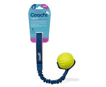 Іграшка для перетяжок для собак Coachi Tuggi Ball Синій із зеленим та помаранчевим 41522 фото