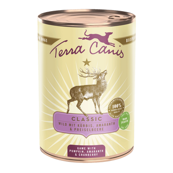 Вологий корм для собак Дикий олень з гарбузом, амарантом та журавлиною Classic Menu Terracanis 200 г TC038 фото