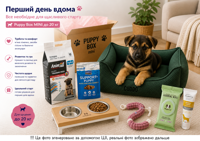 Набір для цуценяти до 20 кг Puppy Box MINI &mdash; базовий старт 🐾 MIA38 фото