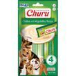 Ласощі INABA "Churu" для собак, вершковий мус в стіках, курка з овочами 4*14 гр (4 шт.уп.)
