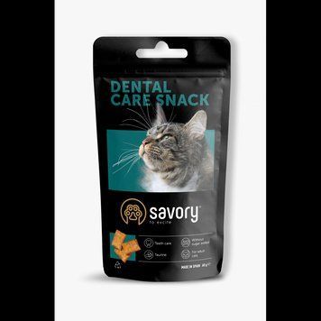Хрумкі ласощі Savory Cats Snacks Pillows Dental Care для дорослих котів подушечки для здоров'я зубів 60 г 31478-1 фото