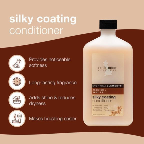 Щоденний кондиціонер "SILKY COATING" для надання шовковистості та блиску шерсті , Isle of dogs, 500мл 711-16 фото