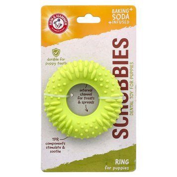 Arm & Hammer, Scrubbies, стоматологічна іграшка для цуценят, кільце, 1 шт ARH-90277 фото