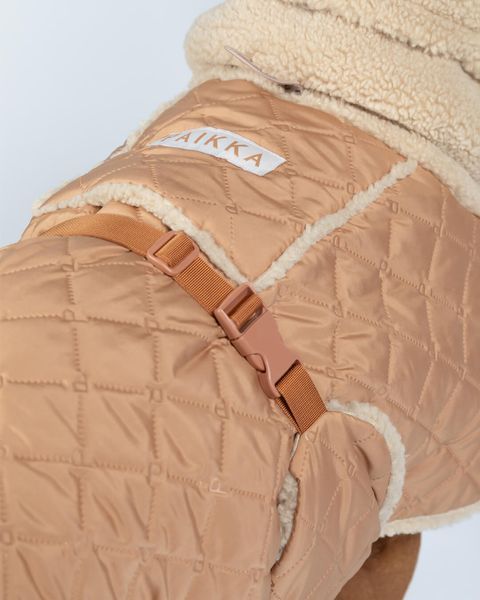 Тепла попона для собак Winter Sherpa Jacket Camel Paikka, розмір - 40 см PK_304 фото