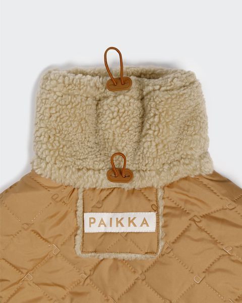 Тепла попона для собак Winter Sherpa Jacket Camel Paikka, розмір - 40 см PK_304 фото