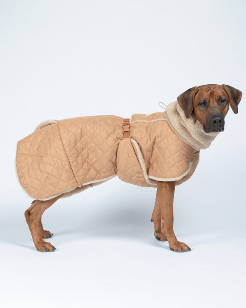 Тепла попона для собак Winter Sherpa Jacket Camel Paikka, розмір - 40 см PK_304 фото