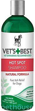 Vet's Best Hot Spot Shampoo Шампунь для собак (Миттєве полегшення від подразнень, запалень та свербежу) 470 мл vb10010 фото