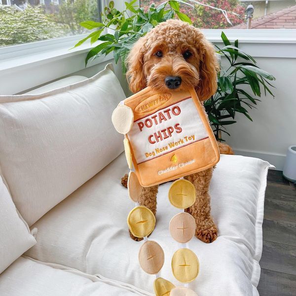 Пошукова іграшка для собак Чипси Chewffon Potato Chips Snuffle Toy - Інтерактивна нюхова іграшка - nousework CHFF011 фото