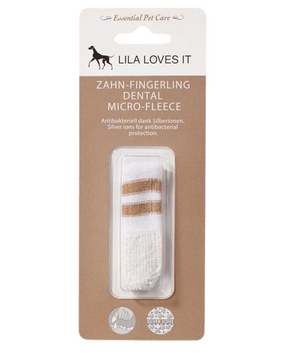 Напальчник із мікрофібри для чищення зубів собак та котів Lila loves it - Dental Micro Fleece 20251 фото