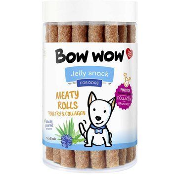 Ласощі для собак"Bow wow"м'ясні палочки з птиці та колагену (17 шт/уп) BW224 фото