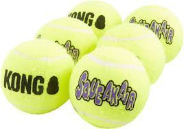 М'ячики KONG SqueakAir Ball повітряна пискавка теніс 3 шт XS 29520 фото