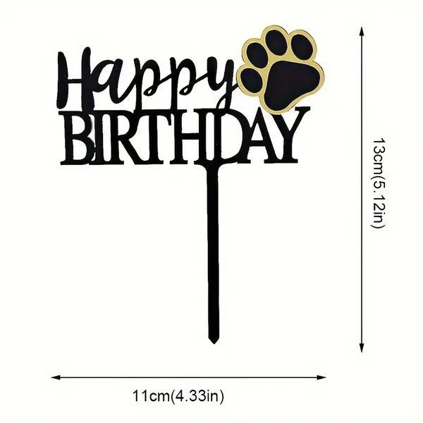 Топпер на тортик - happy birthday - номер 2 MialandHB17_1 фото