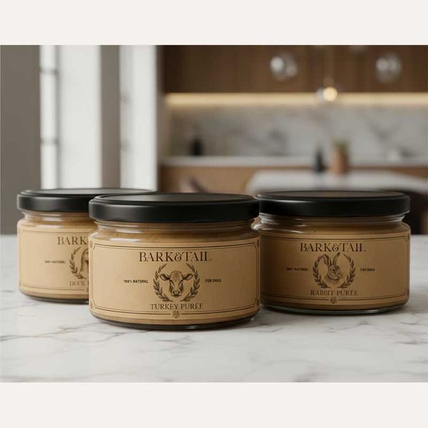 Натуральне пюре для собак з яловичиною Bark&Tail - Beef Puree, 180 г BT-00037 фото
