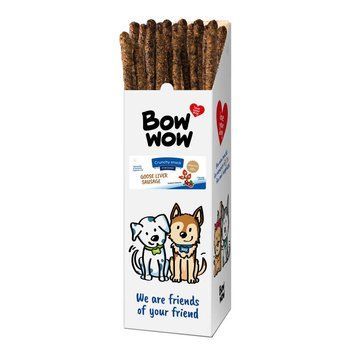 Ласощі для собак"Bow wow"ковбаски з гусячої печінки, 53-58 см (72 шт/уп) (ціна за упаков) F555A фото