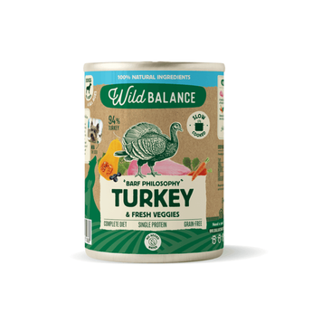 Вологий корм для собак Індичка та свіжі овочі BARF Philosophy 400 грамів Wild Balance 8436593403188 фото