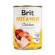 Корм вологий Brit Care Pate and Meat для дорослих собак з куркою 400 г 100859/100073/0281 фото 1