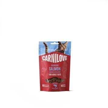 Ласощі Carnilove Crunchy Snack Salmon with Catnip для котів хрусткі лосось і котяча м'ята 50 г 100793 фото