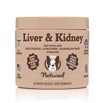 Вітамінний комплекс для печінки та нирок Liver & Kidney Supplement Natural Dog Company, 90шт в банці ND-LIKDS-90 фото