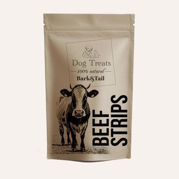 Натуральні ласощі для собак яловичина Bark&Tail - Dog Treats 100 % Beef , 50 г BT-00002 фото