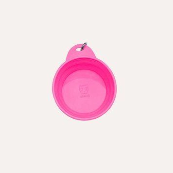 Дорожня складна миска для собак Zee.Dog - Go Bowl, pink, L, 500 мл, 17,5 см 2439 фото