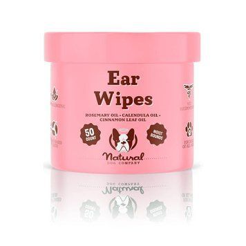 Серветки для гігієни вух Ear Wipes Natural Dog Company 50 шт WP-EARS-50 фото