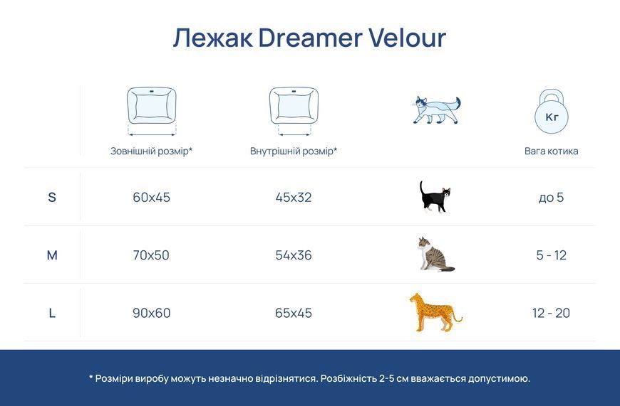 Лежак Dreamer Velur Green S 3102746 фото