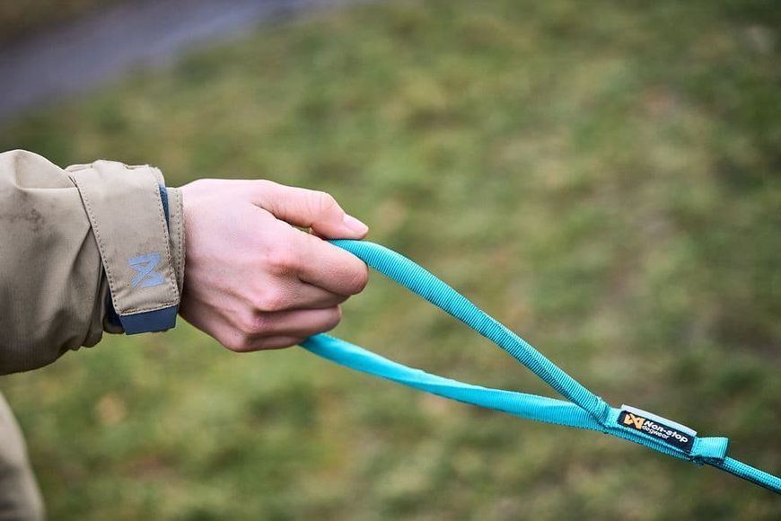 Повідець для собак Trekking rope leash Non-stop dogwear Бірюзовий 2 м/6 мм 41376 фото