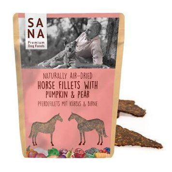Ласощі для собак Філе Конина з грушкою SANADOG 100г 4262376779041 фото