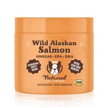 Жувальні ласощі з олією дикого лосося з аляски Natural Dog Company Wild Alaskan Salmon Chews 90шт SC-WASO-90 фото