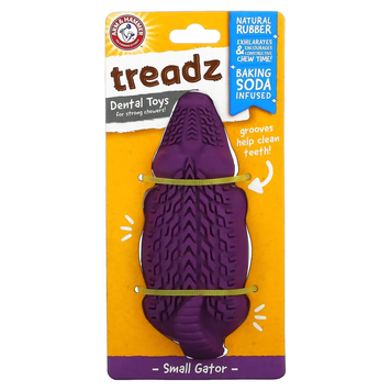 Arm & Hammer, Treadz, стоматологічна іграшка для тих, хто любить жувати, Small Gator, 1 іграшка ARH-86457 фото