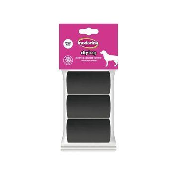 Inodorina city bag пакетики для прибирання чорні 3 шт 610.0020.003 фото